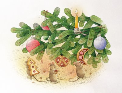 Kerstboom en Muizen, 1999 door Kestutis Kasparavicius